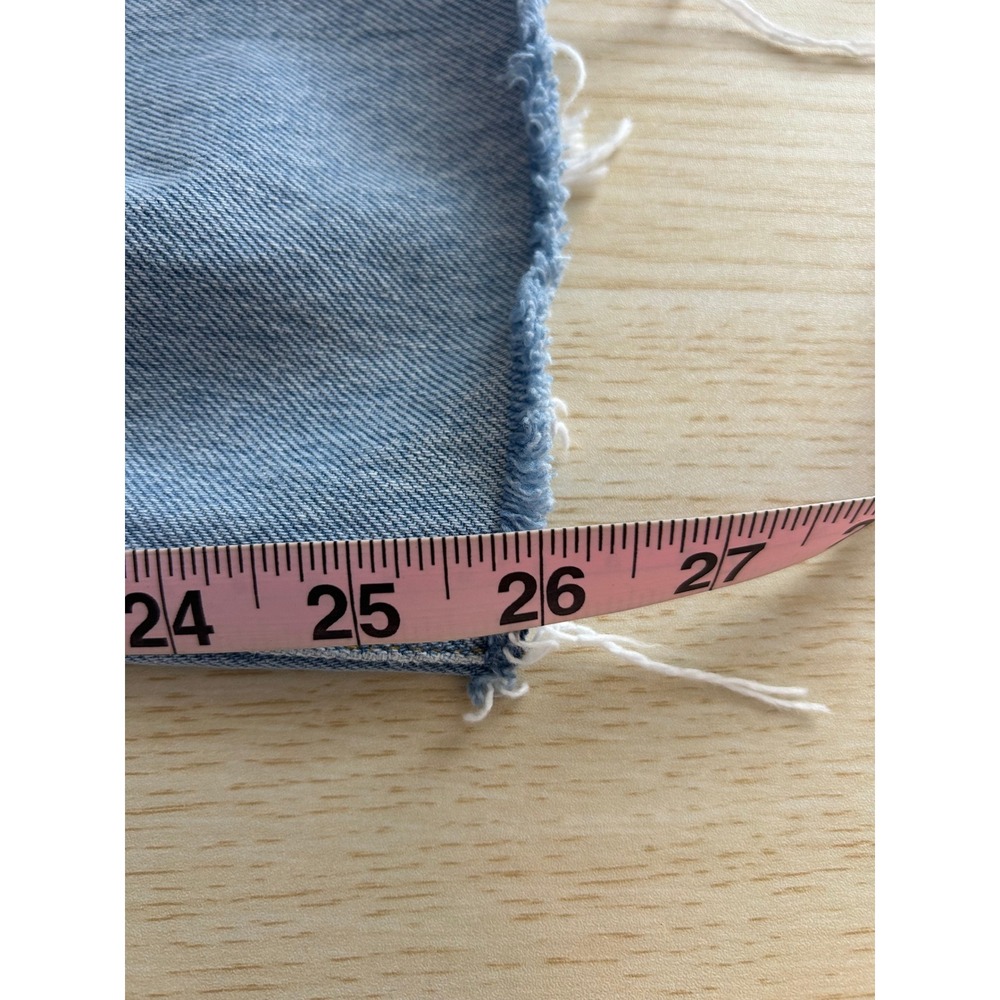 AGOLDE Jeans Womens 29 Jamie High Rise Distressed Light‎ Wash classic raw hem - Picture 6 of 12
